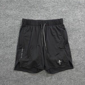 Three Nails Shorts Mens S Black Pro-Tech 2.0 Liner Performance Running Gym Train